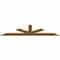 Ekena Millwork Saratoga Smooth Timber Gable Bracket, Western Red Cedar, 96"W x 24"H x 1 1/2"D x 5 1/2"F, 6/12 Pitch GBW096X24X0206SAR00SWR - alternate 2